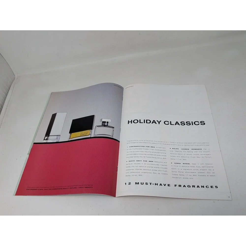 Nordstrom Beauty Catalog 1998 Wonderland Estee Lauder Gucci Clarins‎ VTG Fashion